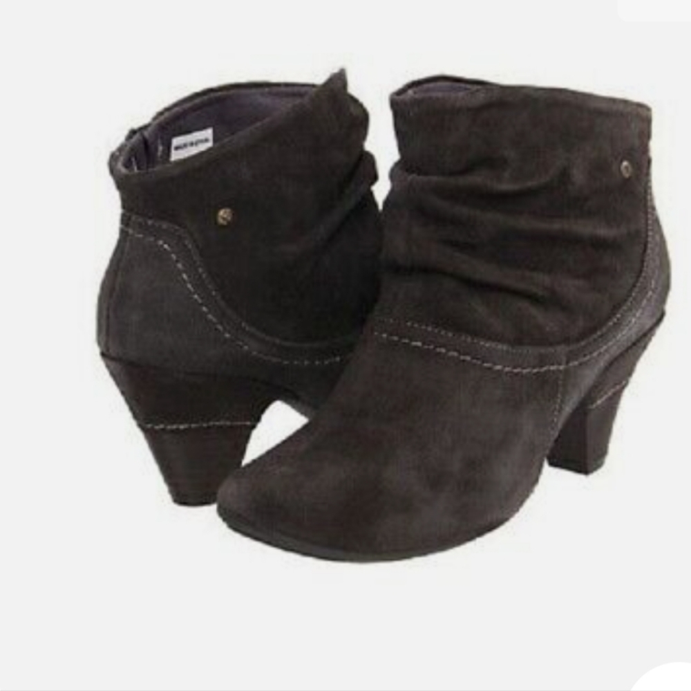 Pikolinos Art to Wear Chocolate Brown Suede Heels Ankle Turin Booties Made Spain